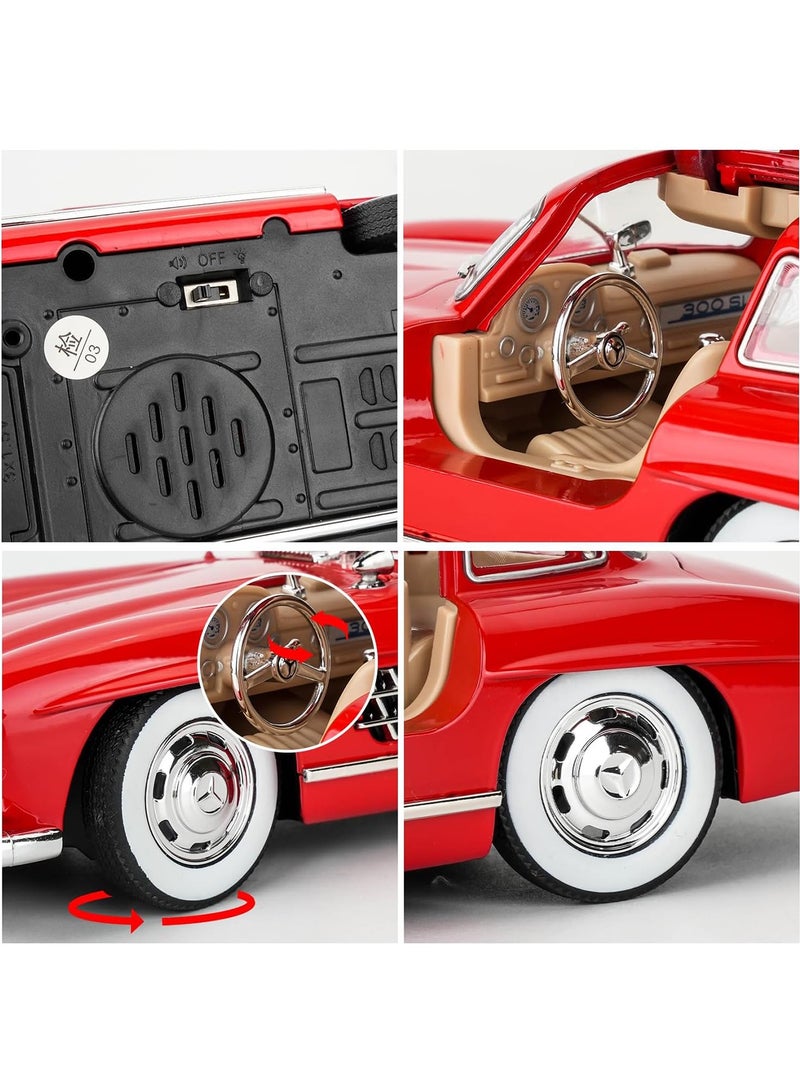 1:24 Alloy Metal Pull Back Die-cast Car with Openable Doors with Sound and Light - Image 3