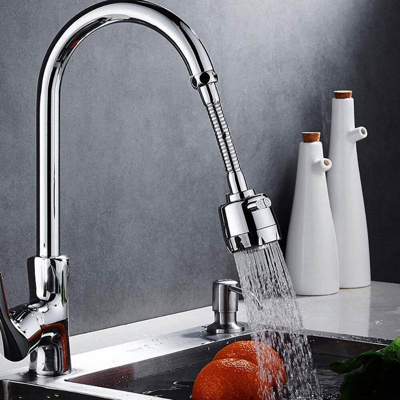DONDA Stainless Steel 360 Degree Polished Faucet, Silver, Polished Finish (Standard Size,Silver) - Image 2