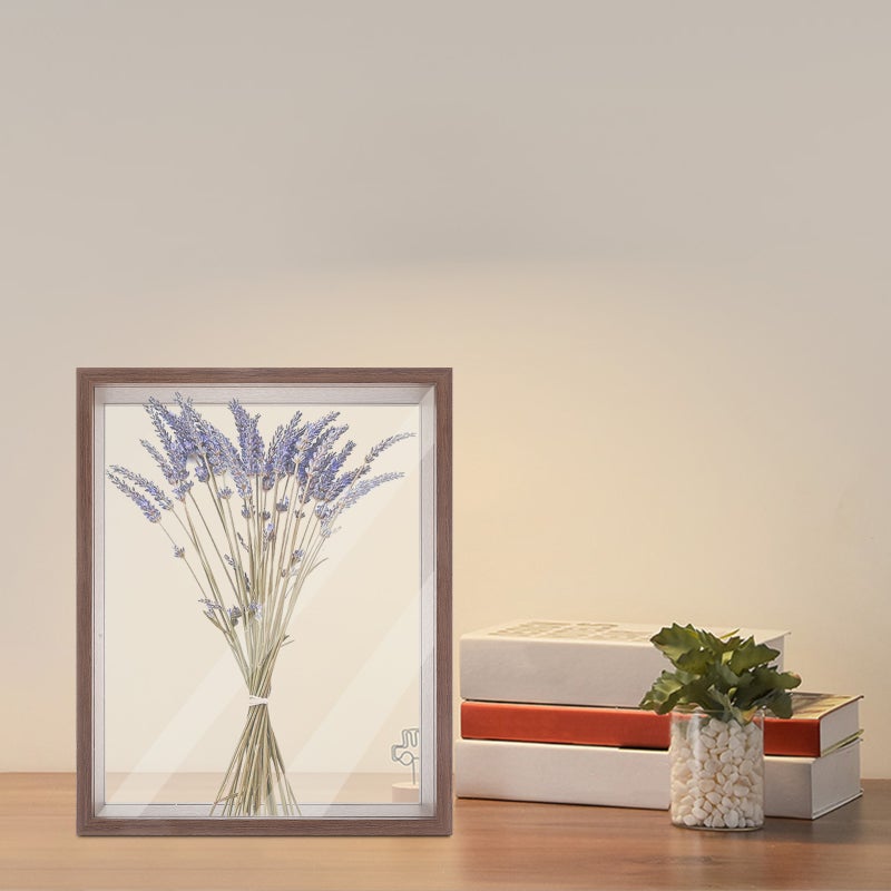 🌱 إطار أزهار مجففة بتصميم خشبي للديكور المنزلي - Image 4