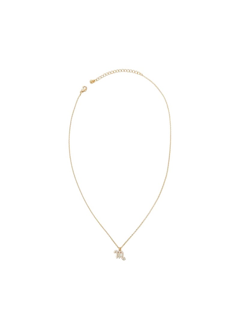 FOREVER 21 Rhinestone Zodiac Charm Necklace  - Image 1
