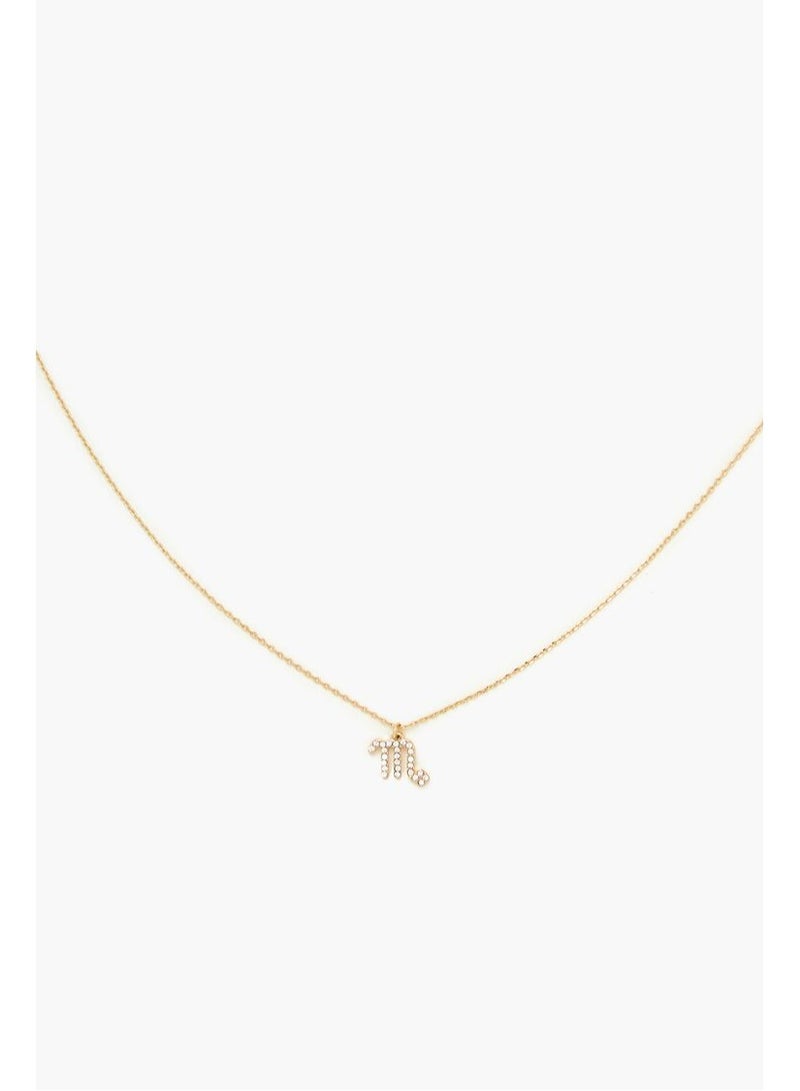 FOREVER 21 Rhinestone Zodiac Charm Necklace  - Image 4
