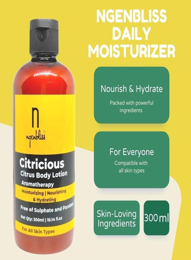 Ngenbliss لوشن الجسم بالحمضيات من نجين بليس 300 مل - مرطب عميق لجميع أنواع البشرة | خفيف الوزن، غير دهني، - Image 4