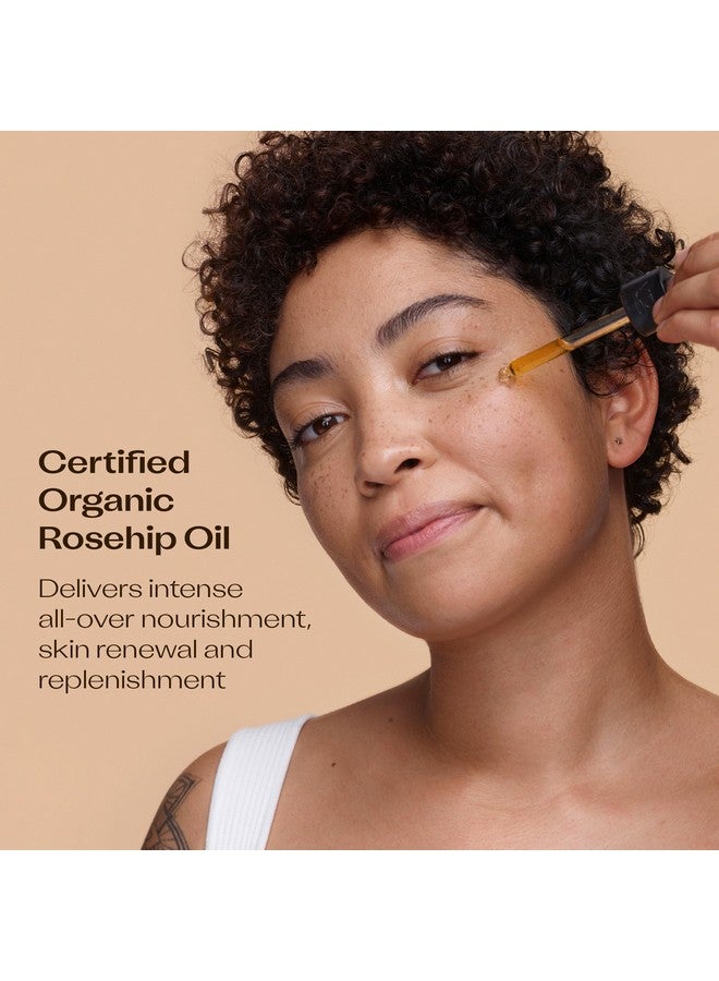 تريلوجي زيت ثمر الورد العضوي المعتمد من تريولوجي - زيت ثمر الورد النقي يقلل من ظهور التجاعيد والندبات وعلامات التمدد ويوحد لون البشرة، 0.67 أونصة (20 مل) (عبوة من قطعة واحدة) - Image 2