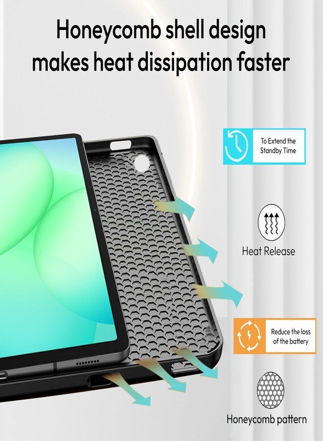 Robustrion for Samsung Galaxy Tab A11 8.7" & A9 8.7 inch Cover Case, Deer Flip Cover Case for Samsung Tab A11 Tablet Cover 8.7" [Auto Sleep Wake Support] - Black - Image 3