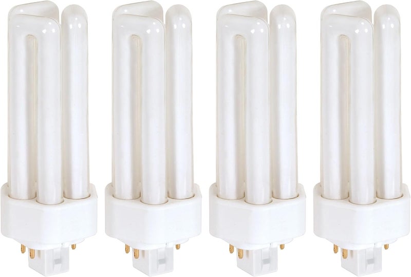 KOR KOR 4 Pack K20788  PL26W3U4P841  Compact Fluorescent Plugin  T4  Triple Tube  26 Watt  4Pin GX24q3  4100 Kelvin Cool White - Image 1