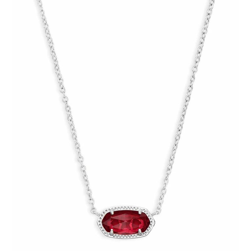 Kendra Scott Elisa Pendant Necklace for Women, Fashion Jewelry, Rhodium-Plated, Clear Berry - Image 5