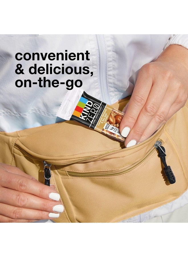 KIND ZERO Added Sugar Bars, Keto Snack, Caramel Almond and Sea Salt, Good Source of Fiber, Gluten Free, Low Sugar, 5g Protein, 30 Count - Image 3