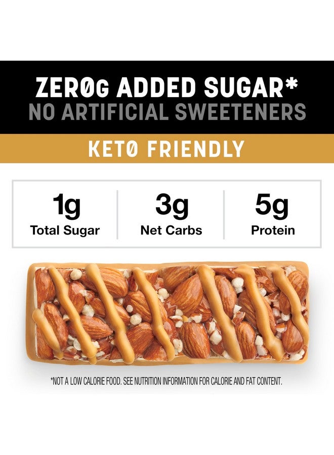 KIND ZERO Added Sugar Bars, Keto Snack, Caramel Almond and Sea Salt, Good Source of Fiber, Gluten Free, Low Sugar, 5g Protein, 30 Count - Image 4