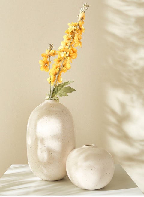 Flocked Delphinium Flower - 88 cm