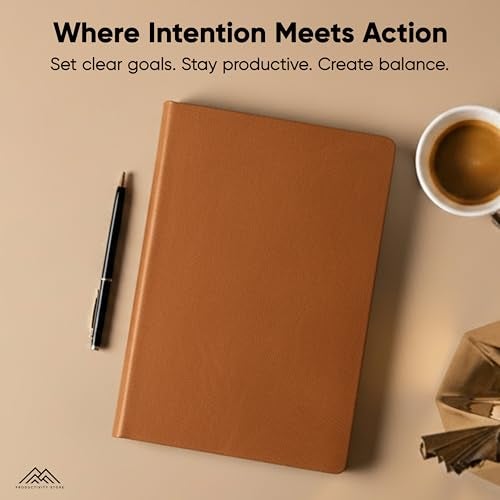 PRODUCTIVITY STORE Hourly Planner Appointment Book 85 x 11 Premium Hourly Planner with Daily Schedule 30Minute Time Slots for Better Time Management by PRODUCTIVITY STORE A4 Brown - Image 3