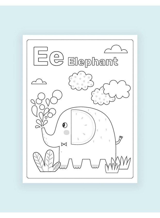 NuFun Activities Mess Free Coloring Set Animals Of The Alphabet Kids Create No Mess Wonders With Special Coloring Paper Gift For Toddlers And Kids 26 Preprinted Pages And 8 Markers  - Image 4