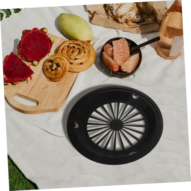 10pcs Round Hollow Picnic Drain Basket Food Strainer for Outdoor BBQ Kitchen and Fruit Washing Sturdy Plastic for Vegetables and Fruits - Image 5