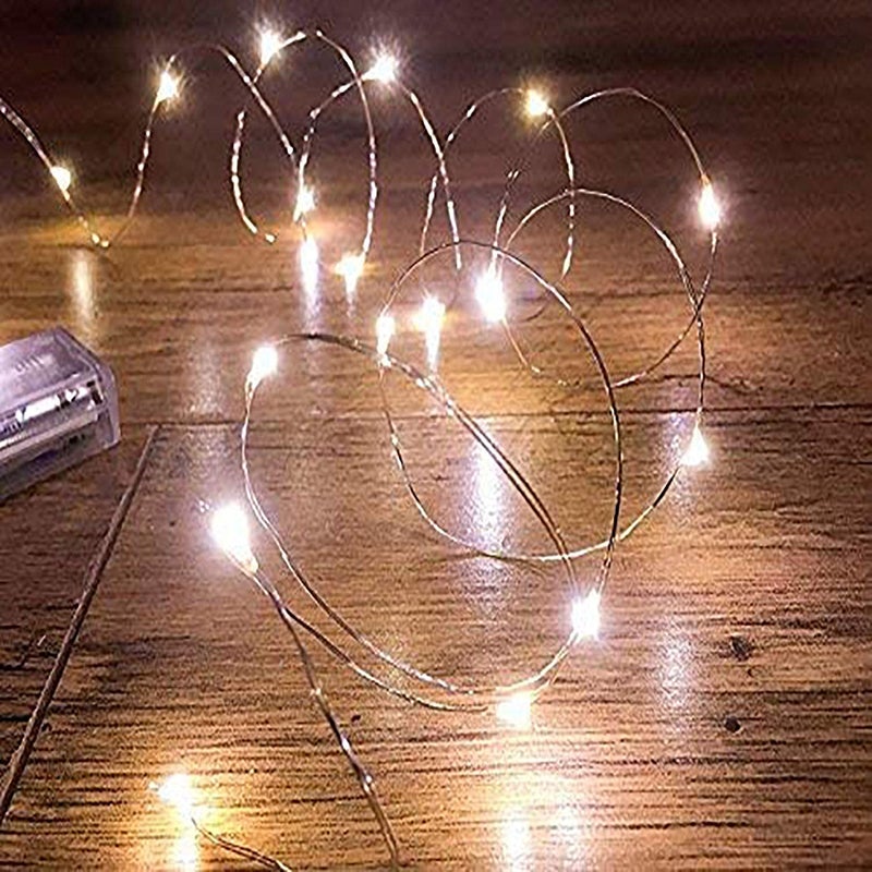 Errol 3 Meter 30 LEDs Copper Wire Fairy Lights for Room Decoration Battery Powered Battery Not Included String Lights led Lights for Decoration ColorWarmwhite Pack of 3 - Image 3