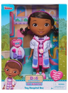 Doc McStuffins Doc McStuffins Toy Hospital Doc 8.5 Inch Articulated Doll with Doctor Accessories, Kids Toys for Ages 3 Up by Just Play  - Image 3
