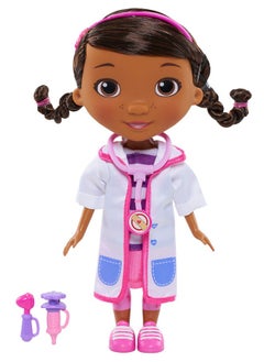 Doc McStuffins Doc McStuffins Toy Hospital Doc 8.5 Inch Articulated Doll with Doctor Accessories, Kids Toys for Ages 3 Up by Just Play  - Image 1
