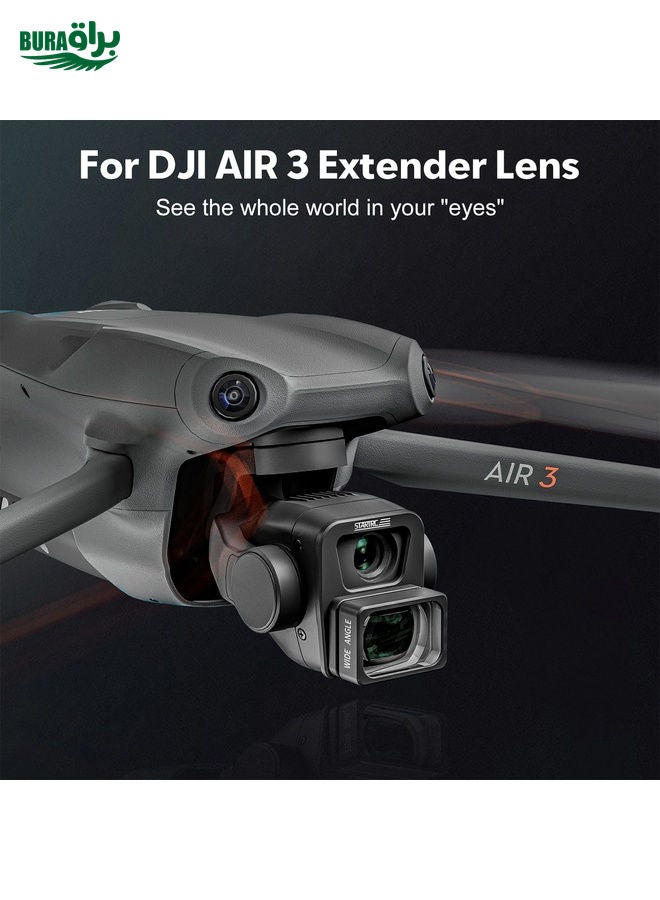 BURAQ For DJI Air 3 STARTRC Drone Wide-Angle Lens Filter  - Image 5