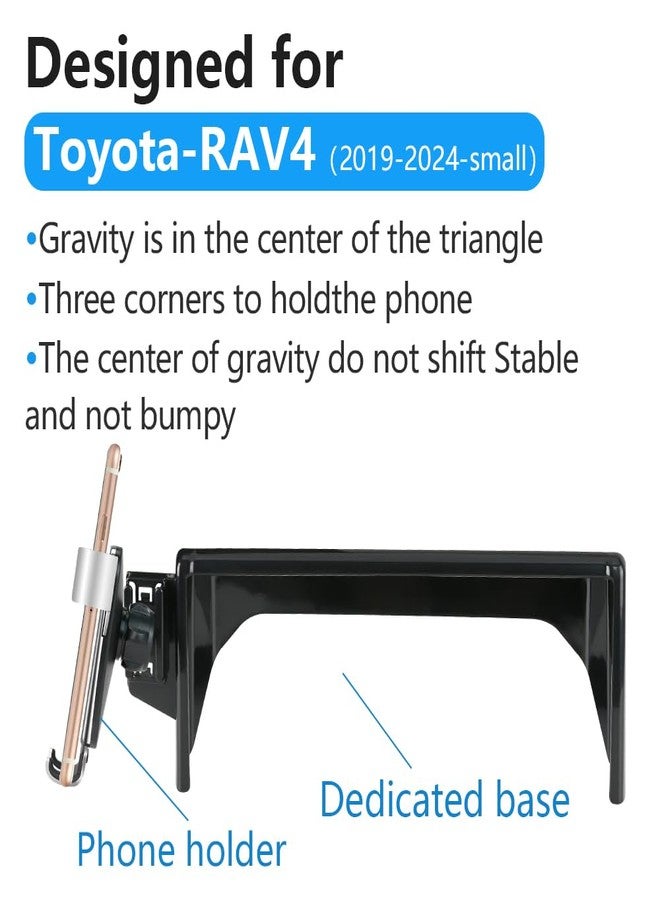 musttrue LUNQIN Car Phone Holder for 2019-2025 Toyota RAV4 LE XLE & 2019-2025 RAV4 Hybrid LE XLE SE Woodland XLE-Premium & 2021-25 RAV 4 Prime SE Auto Accessories Best Cell Phones Mount Cellphone Mobile Stand - Image 5