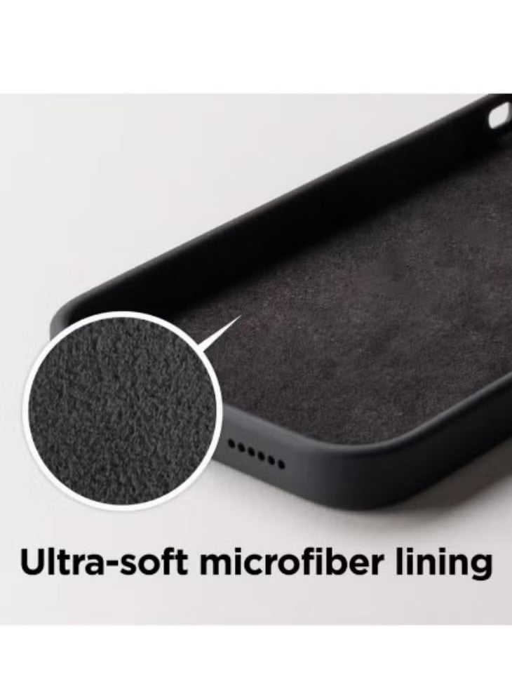 iPhone 14 Pro Max Case Silicone Cover Liquid Gel Soft Ultra Slim Shockproof Back Cover Full Body Protection 6.7 inch Black - Image 5