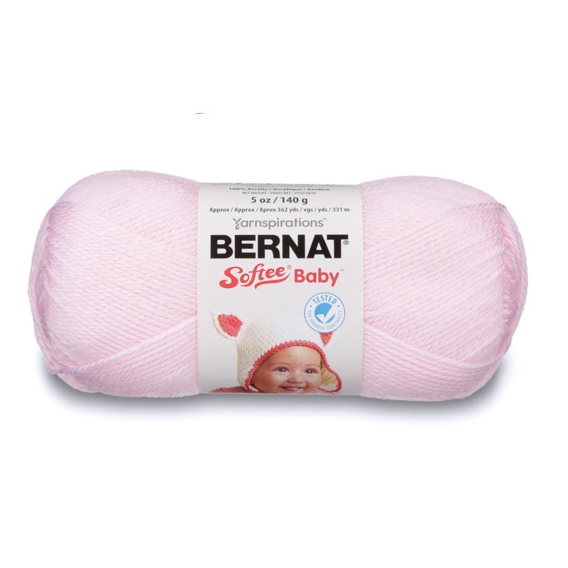 Bernat Softee Baby Yarn, 5 oz, Pink, 1 Ball - Image 1