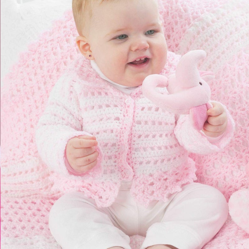 Bernat Softee Baby Yarn, 5 oz, Pink, 1 Ball - Image 3