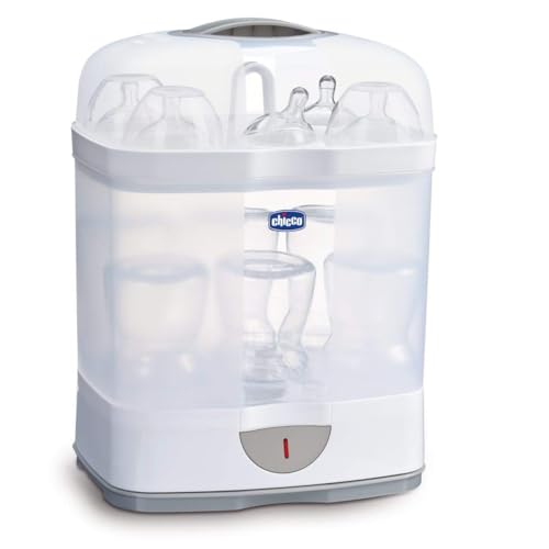 Chicco 2 in1 Steam Sterilizer | Sterilizes upto 6 Bottles | Kills 99.9% Of Germs | 24hrs Sterilization in 5 Mins | Auto Switch Off | Portable & Travel Friendly | 2 Years Warranty Cover - Image 1