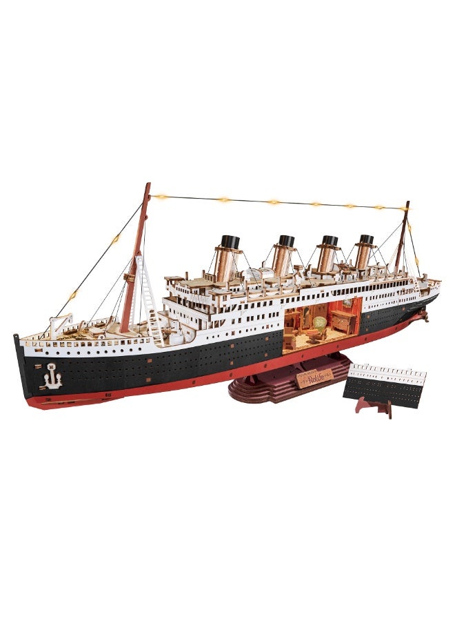 ROBOTIME Rolife 1912 · Eternal Atlantic Voyager 3D Wooden Puzzle TGL02 - Image 1