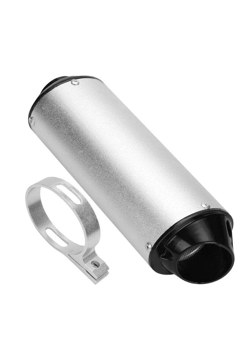 SYOSI 28mm Exhaust Pipe Muffler Silencer Clamp and Gasket for 50cc 110 125cc Coolster Sport-B Taotao Chinese Dirt pit bike Venom ATVs Quad 4 Wheeler-Silver  - Image 1
