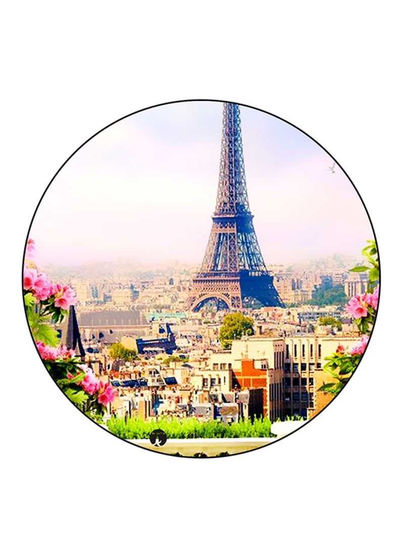 RKN The Effiel Tower Printed Fridge Magnet Round  Multicolour - Image 1