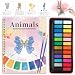 Cbcmpica Watercolor Workbook Coloring Book Beginner Friendly Painting Kit Watercolor Workbooks for Adults with 24 Colors Paint Exploration Gift for Adults Teens Animals - Image 2