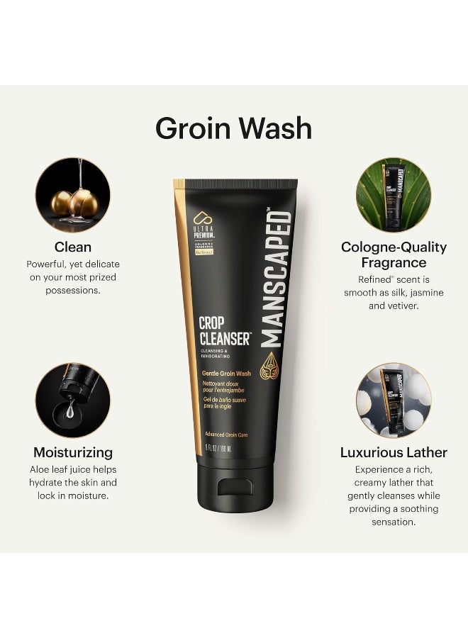 Manscaped Refining The Gentleman Manscaped® Crop Cleanser® Groin Wash, Men’S Ultrapremium Invigorating Formula For Below-The-Waist Cleaning, Refreshing Shower Gel For Men Infused With Vitamin E And Aloe, Vegan Body Wash (6 Oz) - Image 2