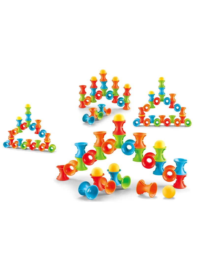 فاميلي مجموعة ألعاب ألغاز الربط والبناء - 28 قطعة,22-2861405 - Image 1