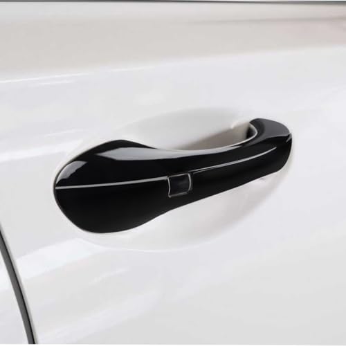 DLOVEG Exterior Door Handle Cover Compatible for Hyundai Santa Fe 2019 2020 2021 2022 2023 Accessories Door Handle Protector Trim with 2 Sensors Openings Golssy Black - Image 5