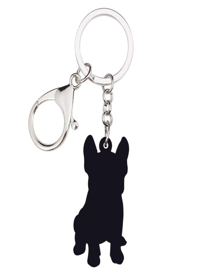 NEWEI Acrylic French Bulldog Puppy Dog Key Chains Animal Rings Purse Car Gift For Women Girls Ladies Charms Pets - Image 5