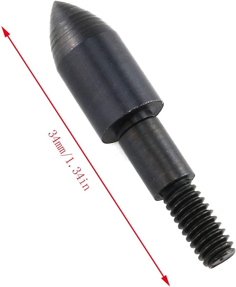 Eoutstanding Field Point 12PCS 100Grain Screw on Archery Arrow Practice Bullet Tips Arrowheads - Image 2