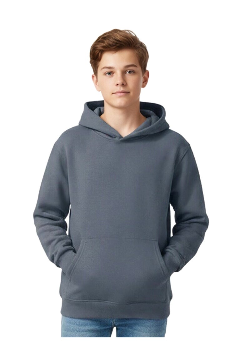 ويني بي هودي قطن للأطفال صبيان وبنات | سترة شتوية للشباب مع جيب، سترة ربيعية دافئة | مقاسات من الرضع إلى المراهقين من 2-16 سنة - Image 1