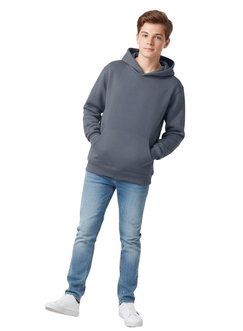 ويني بي هودي قطن للأطفال صبيان وبنات | سترة شتوية للشباب مع جيب، سترة ربيعية دافئة | مقاسات من الرضع إلى المراهقين من 2-16 سنة - Image 2