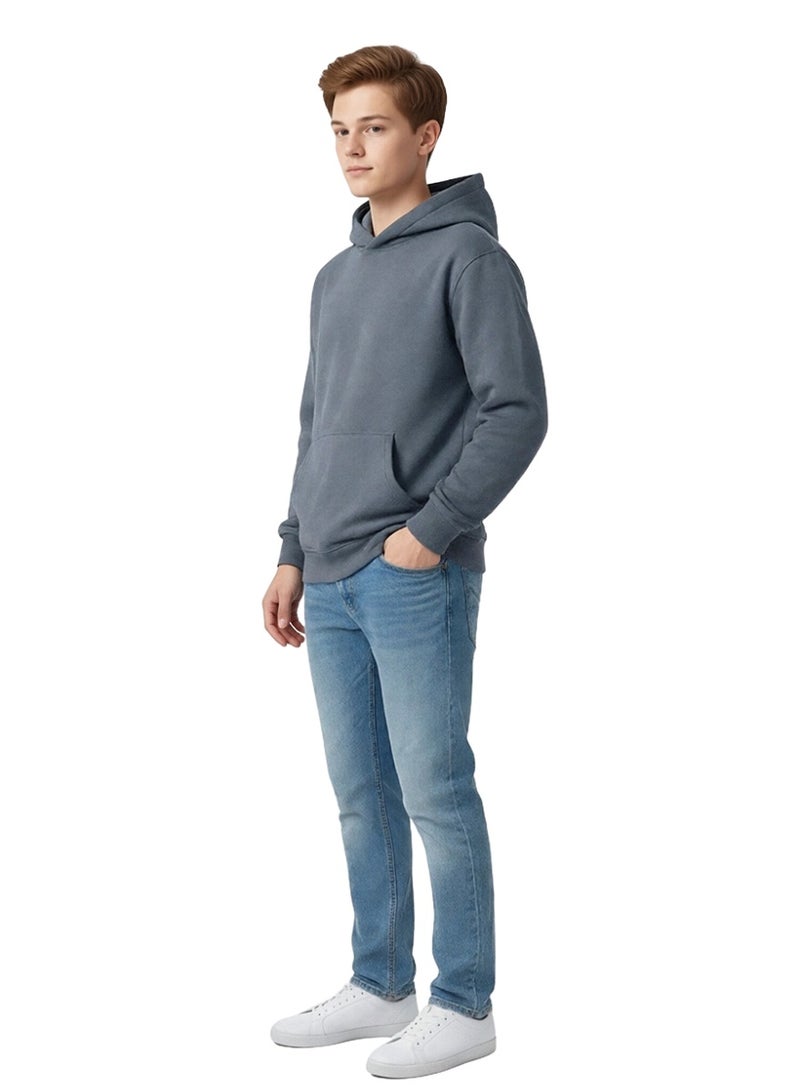 ويني بي هودي قطن للأطفال صبيان وبنات | سترة شتوية للشباب مع جيب، سترة ربيعية دافئة | مقاسات من الرضع إلى المراهقين من 2-16 سنة - Image 3