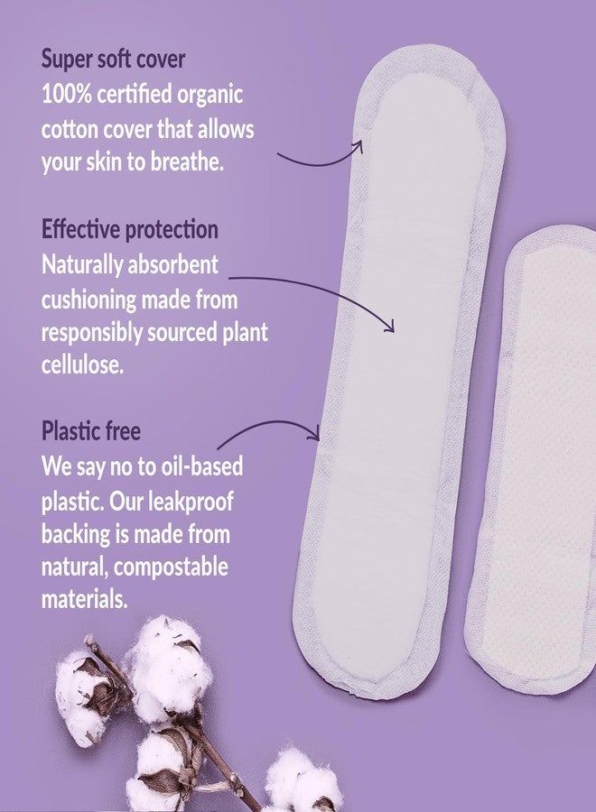 Natracare Dry & Light, Slim, Natural and Absorbent Pads with Organic Cotton Cover for Light Urinary Incontinence (1 Pack, 20 Pads Total) - Image 2