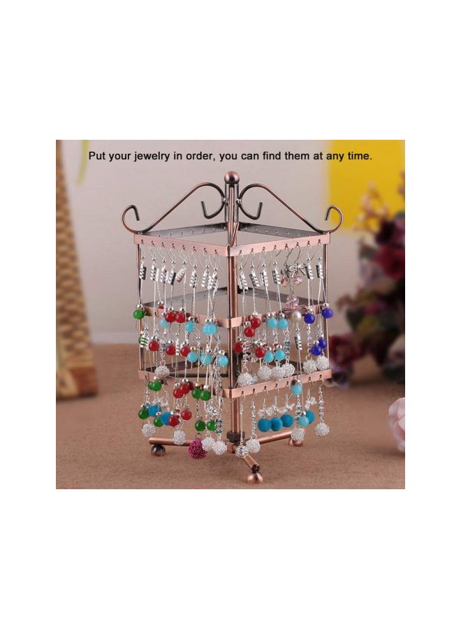 96 Holes 360° Rotatable Three Layers Display Stands For Hanger(Bronze) - Image 2