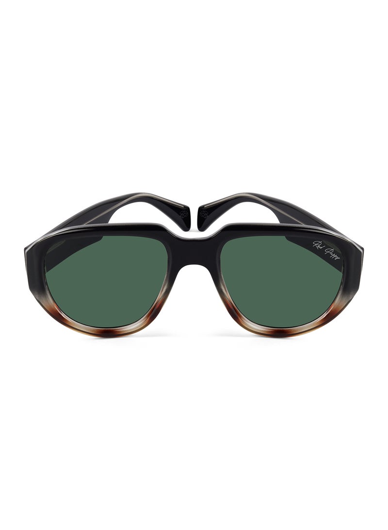 Woggles Red Pappy Lumivista Green Oversized Sunglasses  - Image 1