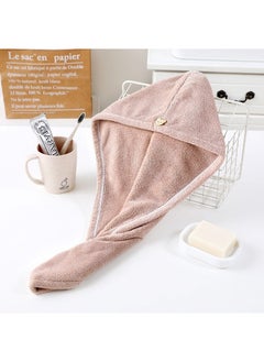 Microfiber Hair Drying Wrap for Long Hair Camel