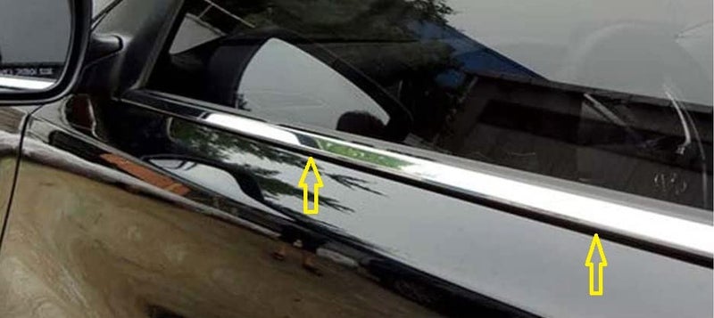 DDSONS Car Window Lower Garnish Stainless Steel Chrome Finishing for Maruti Swift (2014-2017) - Image 3