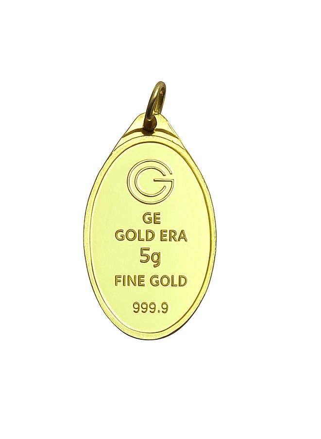 Gold Era Gold Era 5g 24K (999.9) Pure Gold Pendant – Engraved with Surat Al-Falaq – Islamic Religious Jewelry for Gifting & Daily Wear  - Image 2