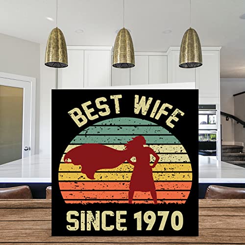 Stuff4 56th Anniversary Card for Wife from Husband - Best Wife Since 1970 - I Love You Gifts, Happy 56th Wedding Anniversary Cards for Partner, 5.7 x 5.7 Inch Greeting Cards for Anniversaries - Image 3