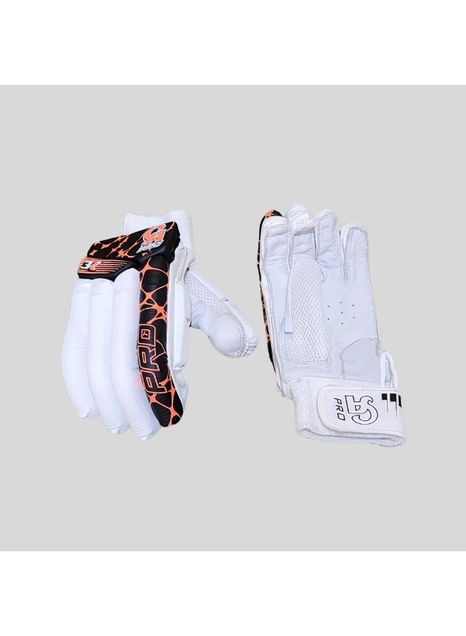 CA Pro 3k Cricket Batting Gloves | High-Density Protective Foam Leather Batting Gloves with Breathable Airflow Mesh (Adult Mens, Red) - Image 3