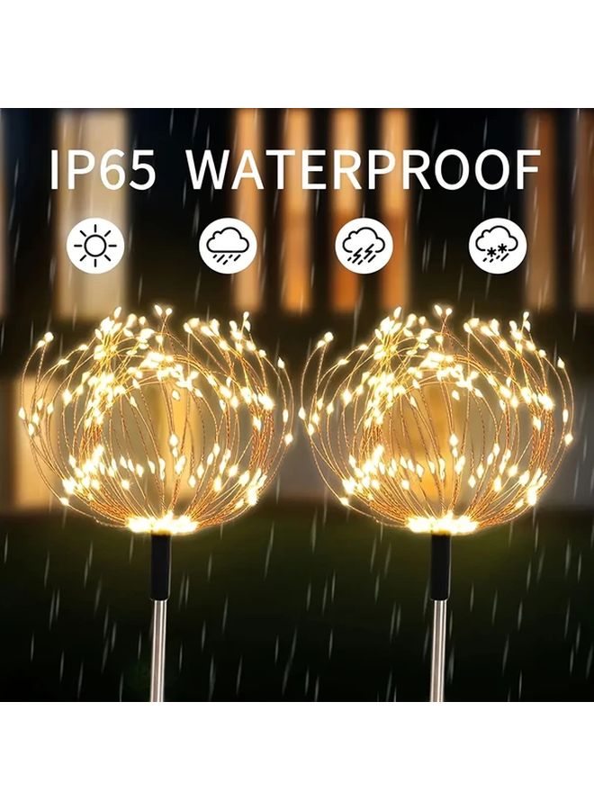 4 قطع 240 مصباح LED أضواء الألعاب النارية الشمسية 8 أوتار مقاومة للماء في الهواء الطلق للحديقة - Image 4