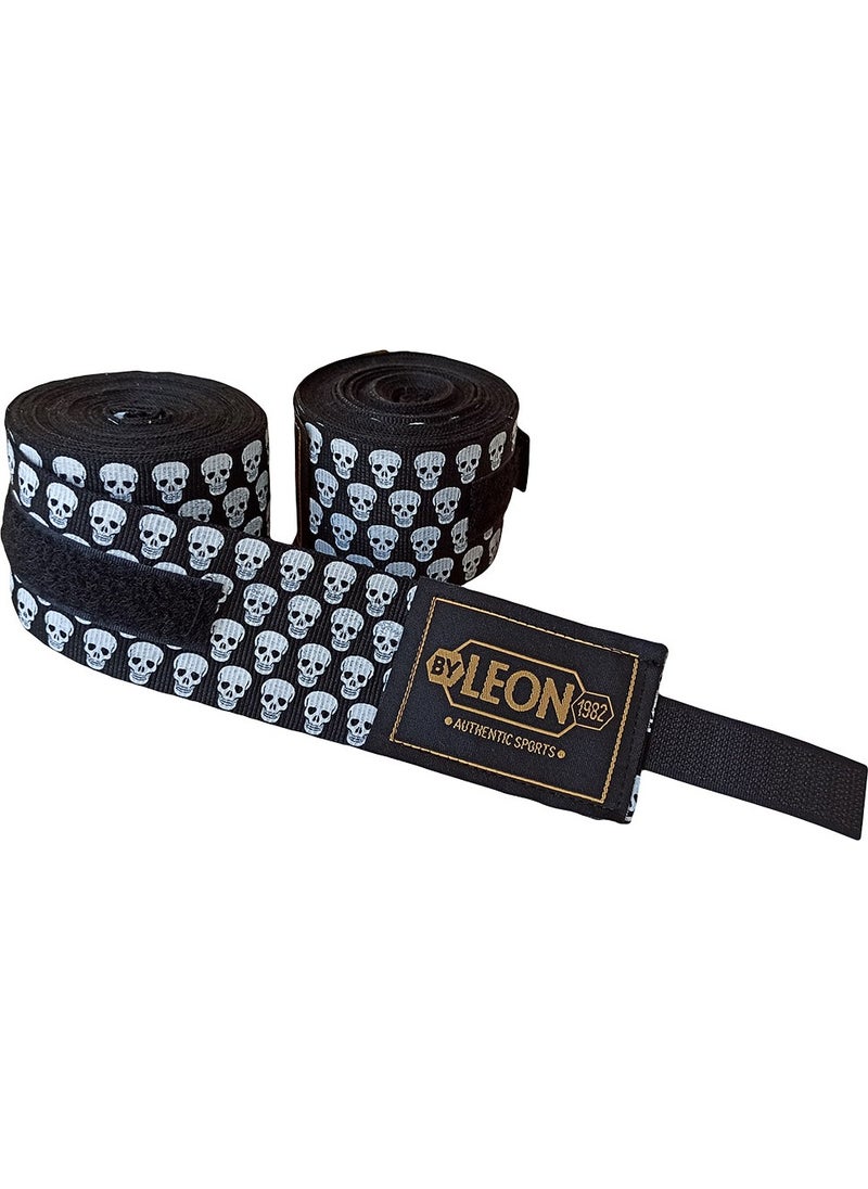 By Leon 1982 Leon Mini Skulls Skull 5 Meters Boxing Bandage  - Image 1