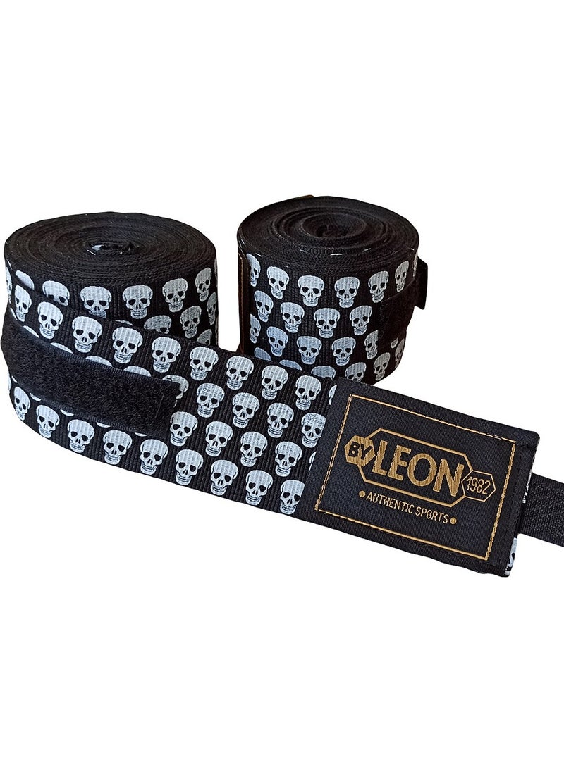 By Leon 1982 Leon Mini Skulls Skull 5 Meters Boxing Bandage  - Image 2