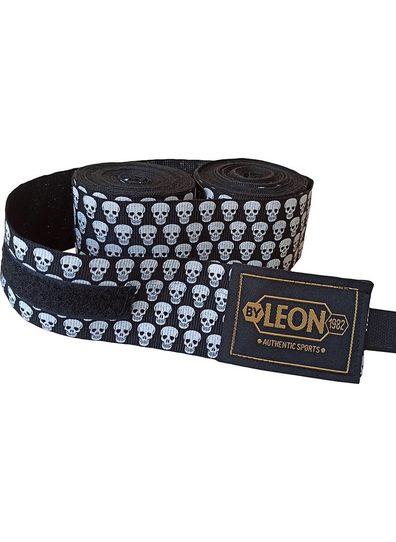 By Leon 1982 Leon Mini Skulls Skull 5 Meters Boxing Bandage  - Image 4