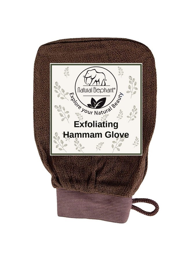 Natural Elephant Natural Elephant Exfoliating Kessa Glove - Face and Body Exfoliator Hammam Mitt (Chocolate Brown (Pack of 4))  - Image 2